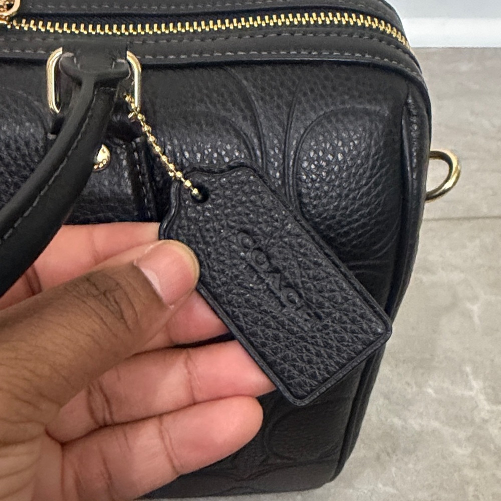 Rowan Large Satchel Bag In Signature Leather - Picture 7 of 9